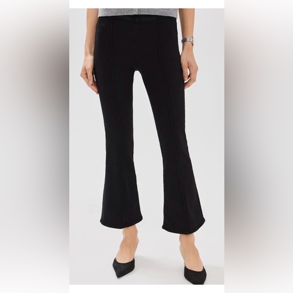 Frame Denim Pants - Frame JetSet Crop Mini Boot Pintuck Flare Jean Size 1